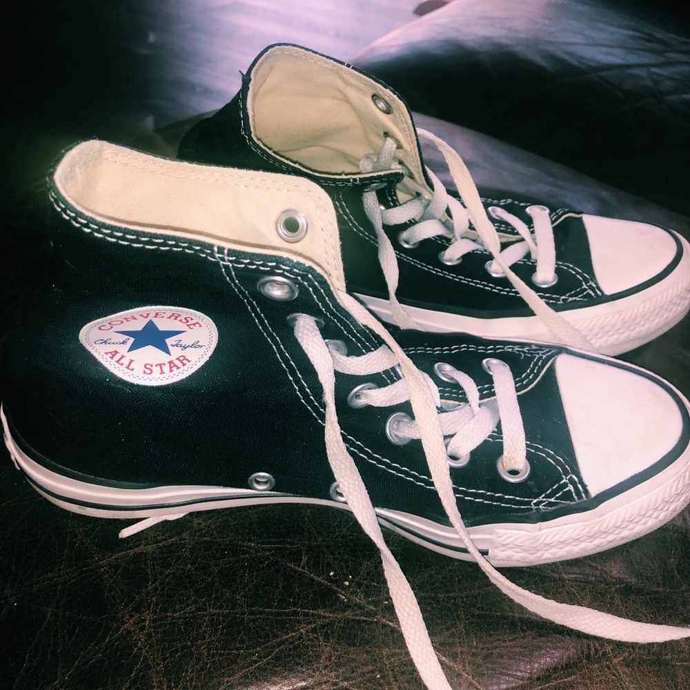 high top black converse